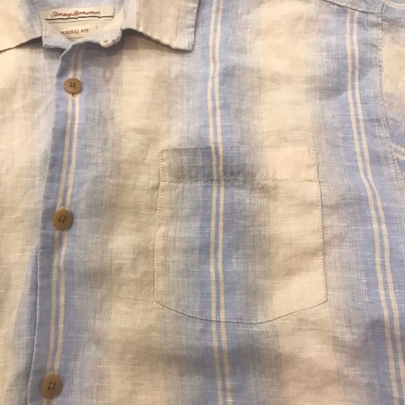 Tommy Bahama 100% Linen Short Sleeve Button Up - Picture 3 of 5